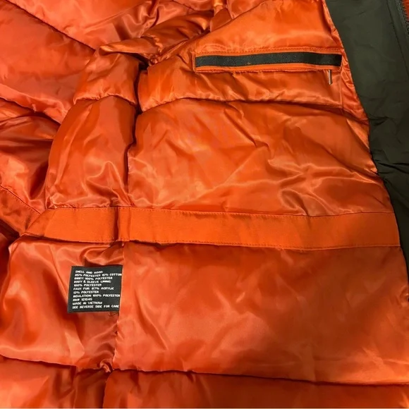 London Fog Vibrant Orange Hooded Jacket - Picture 10 of 10